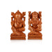 Laxmi Ganesh Murti Pair - 8 x 4.5 Inches | Wooden Statue/ Lakshmi Ganesh Murti/ Ganesh Lakshmi Idol for Pooja - Wooden Murties