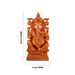 Laxmi Ganesh Murti Pair - 12 x 6 Inches | Sitting Lakshmi Ganesh Idol/ Wooden Statue/ Ganesh Lakshmi Murti for Pooja - Wooden Murties