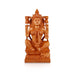 Laxmi Ganesh Murti Pair - 12 x 6 Inches | Sitting Lakshmi Ganesh Idol/ Wooden Statue/ Ganesh Lakshmi Murti for Pooja - Wooden Murties