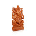 Laxmi Ganesh Murti Pair - 12 x 6 Inches | Sitting Lakshmi Ganesh Idol/ Wooden Statue/ Ganesh Lakshmi Murti for Pooja - Wooden Murties