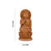Buddha Statue - 6 x 3 Inches | Buddha Murti/ Buddha Idol/ Wooden Statue for Home/ 190 Gms - Wooden Murties