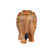 Painted Elephant Statue - 5 x 6 Inches | Wooden Statue/ Elephant Sculpture/ Elephant Idol for Home Decor - Table Stand Accessories