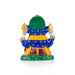 Ganesh Murti - 4 x 3.25 Inches | Aluminium Vinayagar Statue/ Sitting Ganesha Statue/ Painted Ganpati Murti for Pooja - Aluminium Murties
