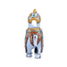 Elephant Statue - 3 x 3.5 Inches | Aluminium White Ambari Elephant/ Painted Elephant Sculpture for Home Decor - Table Stand Accessories