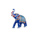 Elephant Statue - 4.5 x 4.5 Inches | Aluminium Trunk Up Elephant Sculpture/ Painted Elephant Idol for Home Decor - Table Stand Accessories
