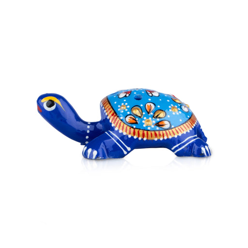 Painted Agarbathi Stand - 1 x 2.5 Inches | Aluminium Agarbatti Holder/ Tortoise Design Incense Stick Holder - Agarbathi Stand