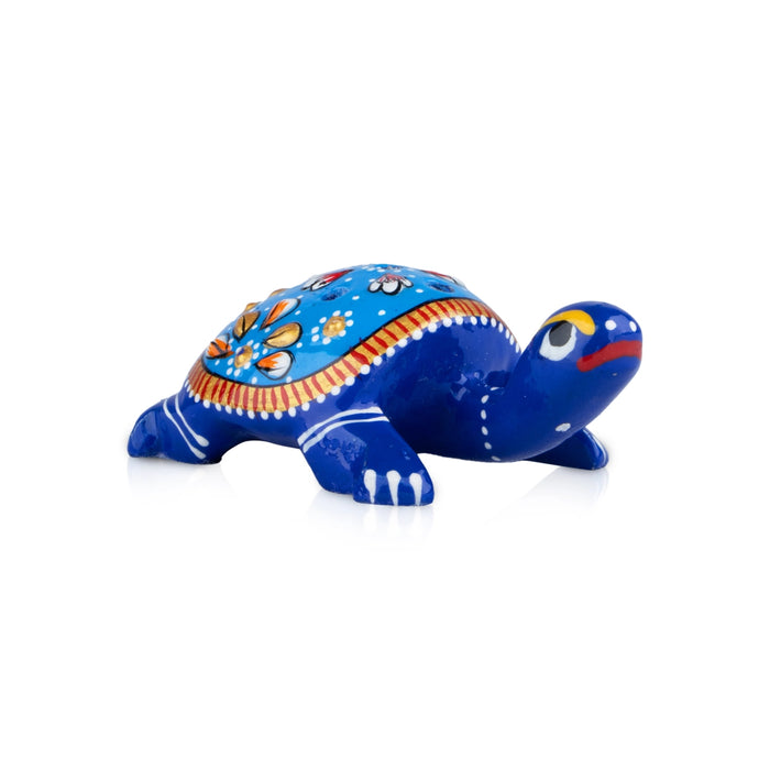 Painted Agarbathi Stand - 1 x 2.5 Inches | Aluminium Agarbatti Holder/ Tortoise Design Incense Stick Holder - Agarbathi Stand