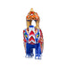 Elephant Statue - 3 x 2.5 Inches | Aluminium Ambari Elephant/ Painted Elephant Sculpture for Home Decor - Table Stand Accessories