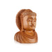Buddha Bust Statue - 6 x 5 Inches | Wooden Statue/ Buddha Idol/ Buddha Murti for Pooja - Wooden Murties