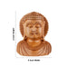 Buddha Bust Statue - 6 x 5 Inches | Wooden Statue/ Buddha Idol/ Buddha Murti for Pooja - Wooden Murties