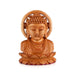 Buddha Bust Statue With Base - 6 x 5.5 Inches | Wooden Statue/ Buddha Idol/ Buddha Murti for Pooja - Wooden Murties