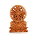 Buddha Bust Statue With Base - 6 x 5.5 Inches | Wooden Statue/ Buddha Idol/ Buddha Murti for Pooja - Wooden Murties
