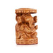 Chatter Ganesh Murti - 2.5 x 1.5 Inches | Wooden Statue/ Ganapati Idol/ Vinayagar Statue for Home Decor - Wooden Murties