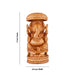 Chatter Ganesh Murti - 5 x 2.5 Inches | Wooden Statue/ Ganapati Idol/ Vinayagar Statue for Home Decor - Wooden Murties