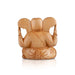 Big Ear Ganesh Murti - 4 x 4 Inches | Ganapati Idol/ Wooden Statue/ Vinayagar Statue for Home Decor - Wooden Murties