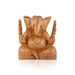 Big Ear Ganesh Murti - 6 x 5.5 Inches | Wooden Statue/ Ganapati Idol/ Vinayagar Statue for Home Decor - Wooden Murties
