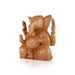 Big Ear Ganesh Murti - 6 x 5.5 Inches | Wooden Statue/ Ganapati Idol/ Vinayagar Statue for Home Decor - Wooden Murties