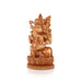 Ganesh Murti - 10 x 6.5 Inches | Wooden Statue/ Ganapati Idol Sitting On Kamal Base/ Vinayagar Statue for Pooja - Wooden Murties