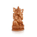 Ganesh Murti - 10 x 6.5 Inches | Wooden Statue/ Ganapati Idol Sitting On Kamal Base/ Vinayagar Statue for Pooja - Wooden Murties