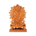 Ganesh Murti Sitting On Chowki - 12 x 8 Inches | Wooden Statue/ Sitting Vinayaka Statue/ Ganpati Murti for Pooja - Wooden Murties