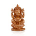 Ganesh Murti - 10 x 6 Inches | Vinayagar Statue/ Wooden Statue/ Flat Ganpati Statue for Pooja - Wooden Murties