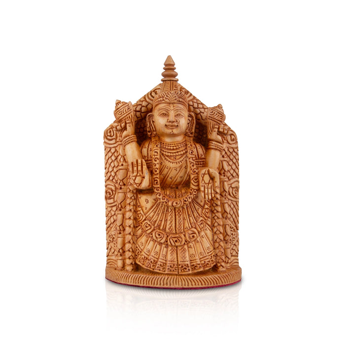 Balaji Murti - 6 x 4 Inches | Wooden Statue/ Lord Balaji Idol/ Venkateswara Swamy Idol for Pooja - Wooden Murties