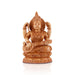 Saraswati Murti - 6 x 4.5 Inches | Wooden Statue/ Sitting Saraswati Idol for Pooja - Wooden Murties