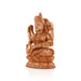 Saraswati Murti - 6 x 4.5 Inches | Wooden Statue/ Sitting Saraswati Idol for Pooja - Wooden Murties