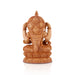 Saraswati Murti - 6 x 4.5 Inches | Wooden Statue/ Sitting Saraswati Idol for Pooja - Wooden Murties