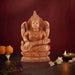 Saraswati Murti - 6 x 4.5 Inches | Wooden Statue/ Sitting Saraswati Idol for Pooja - Wooden Murties