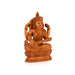 Saraswati Murti - 8 x 5 Inches | Wooden Statue/ Sitting Saraswati Idol for Pooja - Wooden Murties