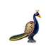 Long Tail Peacock Statue - 5 x 5 Inches | Painted Peacock Idol/ Wooden Statue for Home Decor - Table Stand Accessories