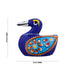 Duck Figurine - 1.5 x 2 Inches | Blue Colour Painted Duck Statue/ Metal Duck Sculpture for Home Decor - Table Stand Accessories