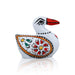 Duck Figurine - 1.5 x 2 Inches | White Colour Painted Duck Sculpture/ Metal Duck Statue for Home Decor - Table Stand Accessories