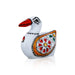 Duck Figurine - 1.5 x 2 Inches | White Colour Painted Duck Sculpture/ Metal Duck Statue for Home Decor - Table Stand Accessories