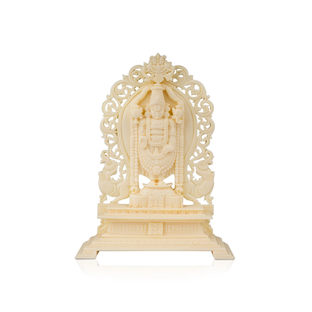 Balaji Murti - 8 x 6 Inches | Wooden Statue/ Balaji Idol/ Balaji Statue for Pooja