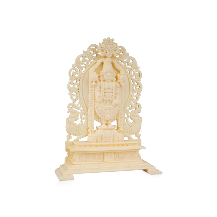 Balaji Murti - 8 x 6 Inches | Wooden Statue/ Balaji Idol/ Balaji Statue for Pooja