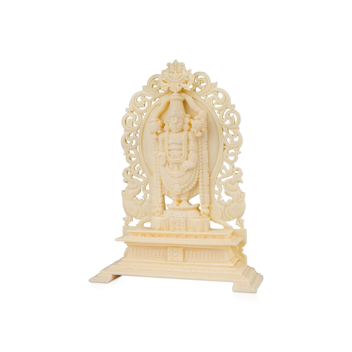 Balaji Murti - 8 x 6 Inches | Wooden Statue/ Balaji Idol/ Balaji Statue for Pooja