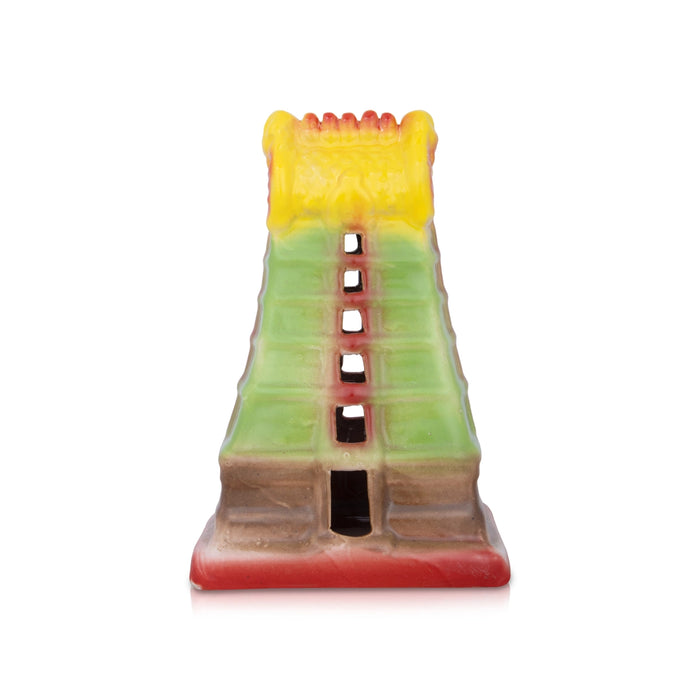 Gopuram - 7 x 4.5 Inches | Gopuram Temple/ Ceramic Gopuram for Home Decor/ 320 Gms Approx