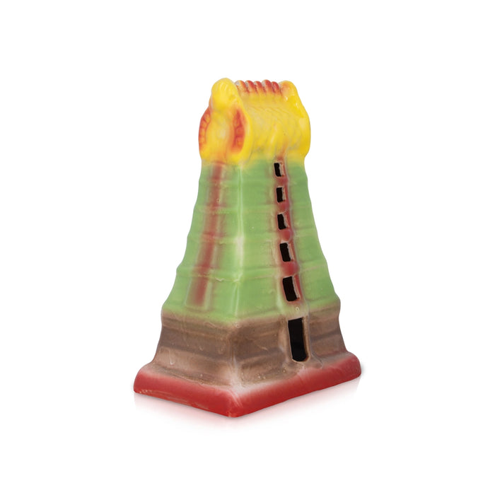 Gopuram - 7 x 4.5 Inches | Gopuram Temple/ Ceramic Gopuram for Home Decor/ 320 Gms Approx