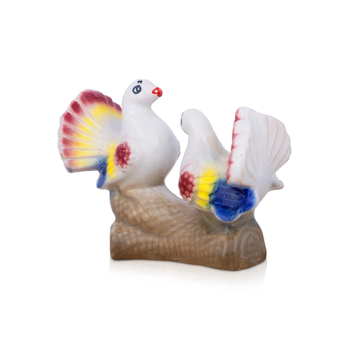 Dove Bird - 4 x 5 Inches | Bird Figurine/ Ceramic Dove Sculpture for Home Decor/ 280 Gms Approx