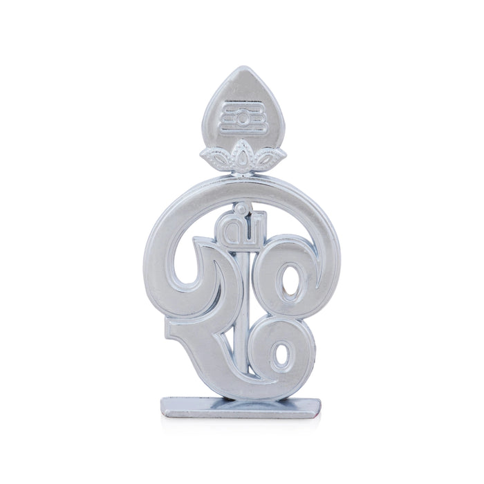 Tamil Om With Vel - 2.5 x 1.5 Inches | Murugan Om Vel/ Vel With Stand for Car Decor