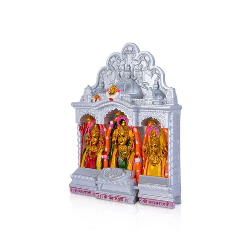 Mumbai Maha Lakshmi Murti - 6 x 4.5 Inches | Marble Dust Mahalakshmi Idol / Mahalaxmi Statue For Home & Pooja - Fibre Murties