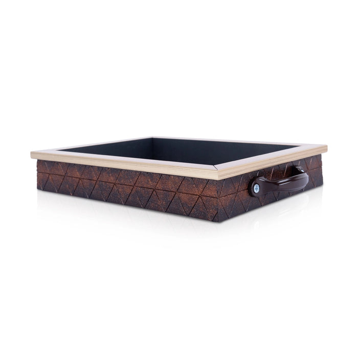 Wooden Tray with Handle - 2.5 x 8 Inches | Wooden Serving Tray/ Picture Tray for Home Decor & Gifting