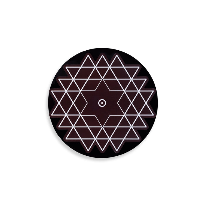 Rangoli Design Manai Palagai - 1.25 X 6 Inches | Round Shape Pooja Chowki/ Wooden Bajot/ Patla For Pooja - Pooja Aasan & Bajot & Pooja Mat