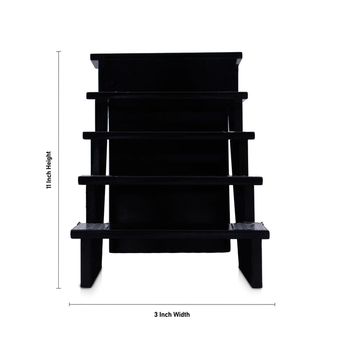 Golu Stand - 11 x 3 Inches | Wooden Golu Padi/ 5 Steps Golu Step for Navratri - Kolupadi Stand