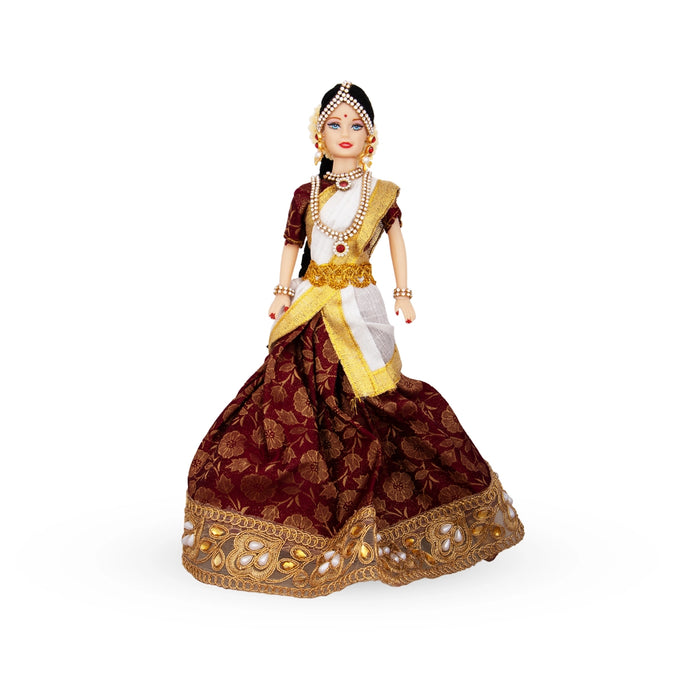 Decorated Doll Plastic Golu Bommai - 7 x 3 Inches | Giri Golu Doll/ Navaratri Golu Bomma/ Gombe/ Bommai