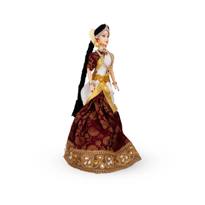 Decorated Doll Plastic Golu Bommai - 7 x 3 Inches | Giri Golu Doll/ Navaratri Golu Bomma/ Gombe/ Bommai