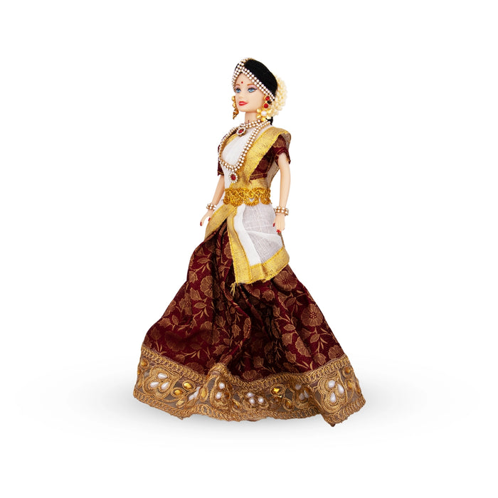 Decorated Doll Plastic Golu Bommai - 7 x 3 Inches | Giri Golu Doll/ Navaratri Golu Bomma/ Gombe/ Bommai