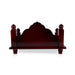 Simhasanam With Base - 6.75 x 11 x 6.75 Inches | Wooden Pooja Chowki/ Wooden Mandasana for Deity - Pooja Aasan & Bajot & Pooja Mat